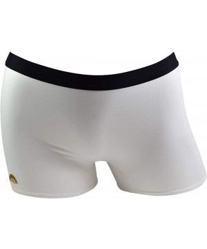 Panties Signature SP Super Soft Breathable Boyshort Bottoms Boyleg- Women's Underwear Solid - Cream - C218I4Y7GOO