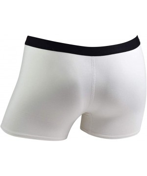 Panties Signature SP Super Soft Breathable Boyshort Bottoms Boyleg- Women's Underwear Solid - Cream - C218I4Y7GOO