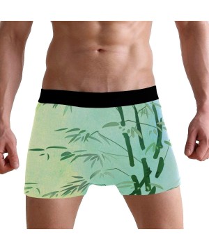 Boxer Briefs Cute Bamboo Illustration Men's Sexy Boxer Briefs Stretch Bulge Pouch Underpants Underwear - Cute Bamboo Illustra...