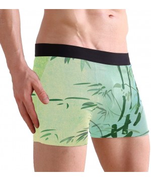 Boxer Briefs Cute Bamboo Illustration Men's Sexy Boxer Briefs Stretch Bulge Pouch Underpants Underwear - Cute Bamboo Illustra...