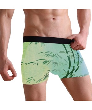 Boxer Briefs Cute Bamboo Illustration Men's Sexy Boxer Briefs Stretch Bulge Pouch Underpants Underwear - Cute Bamboo Illustra...