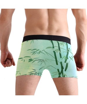 Boxer Briefs Cute Bamboo Illustration Men's Sexy Boxer Briefs Stretch Bulge Pouch Underpants Underwear - Cute Bamboo Illustra...