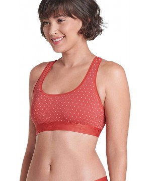 Bras Women's Bras Wonder Modal Racerback Bralette - Baked Apple Dot - C318IU343CS