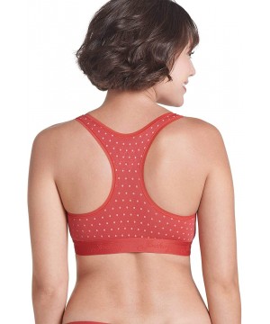 Bras Women's Bras Wonder Modal Racerback Bralette - Baked Apple Dot - C318IU343CS