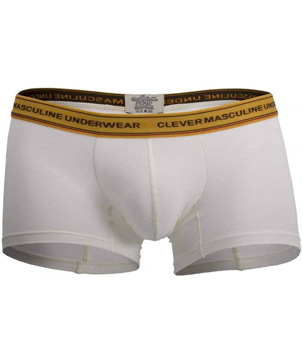 Boxer Briefs Masculine Boxer Briefs Trunks Underwear for Men - Beige - C818OML0IA0