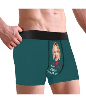 Briefs Personalized Face Men's Boxer Briefs Underwear Shorts Underpants with Photo Your Love Always Turn Me On Black - Multi ...