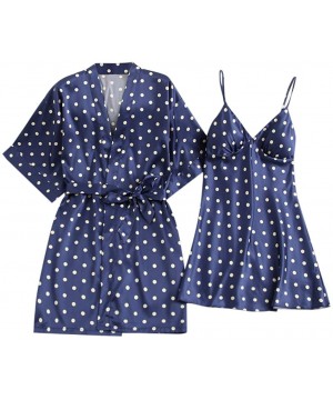 Nightgowns & Sleepshirts Women Pajamas V-Neck Spaghetti Strap Sleepwear Slik Chemise Mini Slip Robe Lingerie Sling Nightgown ...