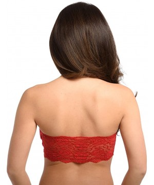 Bras Bring Back Lace Bandeau B23595 - Red - C517XWO4GAL