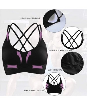 Bras Women Camisole with Built-in Bra Spaghetti Strap Comfortable Yoga Workout Tank Tops - Nude - C718AI6KZEM