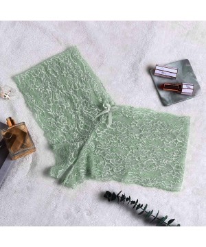 Sets Ladies Transparent Open Cut Embroidery can Adjust Women's Sexy Underwear - Green - CG18AGR834D