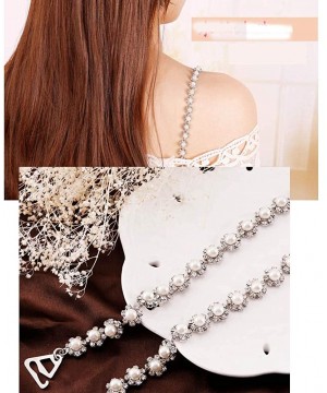 Accessories Women Lingerie Beautiful Replacement All-match Rhinestone Bra Straps(1 Pair)-A04 - CR18H3DX4UD