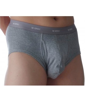 Briefs Men's 3D-Crotch Breathable/Comfortable Briefs - Gray-moku - CJ113LW2RMZ