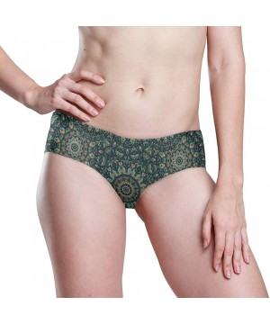 Panties Women Funny Briefs Soft Invisible Seamless Underwear Panties - Manchali Floral - C418AD589YL