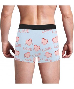 Boxers Custom Funny Face Boxers Briefs for Men Boyfriend- Customized Underwear with Picture Love Heart Makes Me Wet All Gray ...