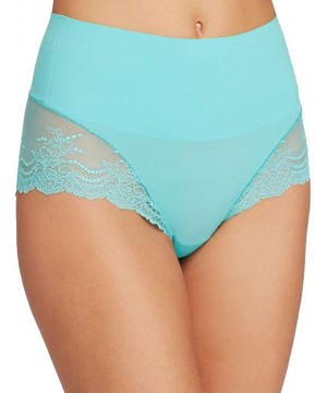 Shapewear Undie-Tectable Thong Panty - Turkish Mint - C811VKXH7HH