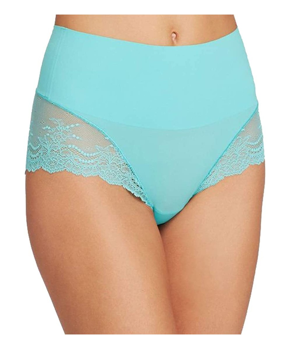 Shapewear Undie-Tectable Thong Panty - Turkish Mint - C811VKXH7HH