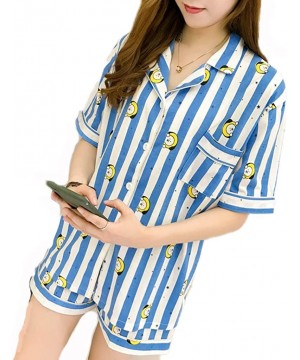 Sets Fashion New Kpop Cartoon Cute Summer Short Sleeve Set Pajamas Sleepwear Nightgown Suits - Chimmy - C9198KE898H