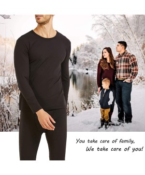 Thermal Underwear Thermal Underwear for Men Self-Heating Long Johns Men's Ultra Soft Warm Base Layer Long Sleeve Top & Bottom...