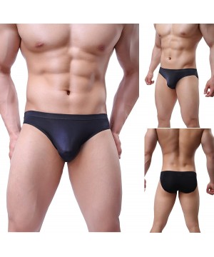 Bikinis Mens Silky Bikini Briefs Low Rise Pack of 4 or 8 - 4pack-b01 - C6187LHAI64