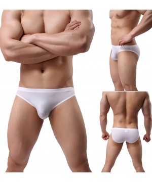 Bikinis Mens Silky Bikini Briefs Low Rise Pack of 4 or 8 - 4pack-b01 - C6187LHAI64