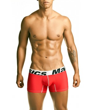 Bikinis Men's Microfiber Short Boxer - Red - CE11EBI04QJ