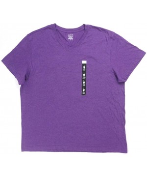 Undershirts Mens Heathered Basic T-Shirt - Purpleheather - CE18UICHGUM