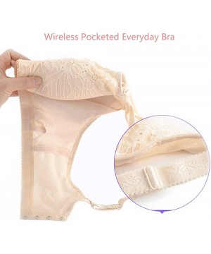 Bras Mastectomy Bra with Pockets for Women Breast Prosthesis See-Through Tube Top - Purple - CB18TYTG6AW