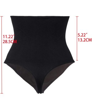 Shapewear Women Waist Cincher Girdle Tummy Slimmer Sexy Thong Panty Shapewear - Black - CV12N33S9P6