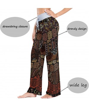 Bottoms Tribal Boho Design African Style Women's Pajama Pants Lounge Sleep Wear - Multi - CN19C6AKXHT