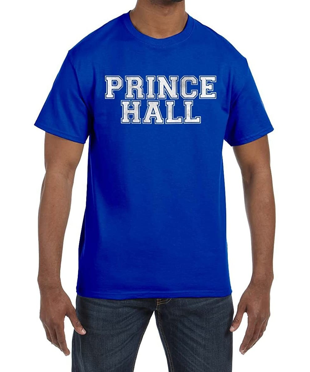 Undershirts Prince Hall Masonic Men's Crewneck T-Shirt - Royal - CH1853OZR63