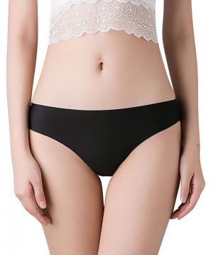 Accessories Women Thong Briefs Seamless Sexy Panties Thong Lace Underwear - Black - CV18UUZS7XC