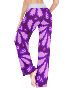 Bottoms Women's Fashion Yoga Pants Palazzo Casual Print Wide Leg Lounge Pants Comfy Casual Drawstring Long Pajama Pants - Flo...