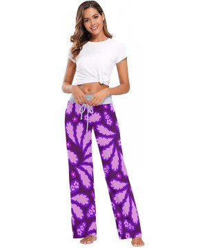 Bottoms Women's Fashion Yoga Pants Palazzo Casual Print Wide Leg Lounge Pants Comfy Casual Drawstring Long Pajama Pants - Flo...