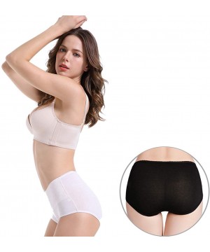 Panties Underwear Women High Waist Briefs Cotton Bamboo Modal Panties C Section - 5 Pack( Cotton Bamboo Modal ) - CY18WQ72GIW