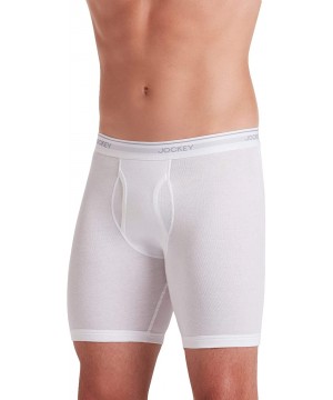 Boxer Briefs Men's Underwear Staycool Midway Brief - 3 Pack - White - CS12O4C3ZZE