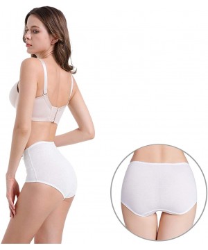 Panties Underwear Women High Waist Briefs Cotton Bamboo Modal Panties C Section - 5 Pack( Cotton Bamboo Modal ) - CY18WQ72GIW