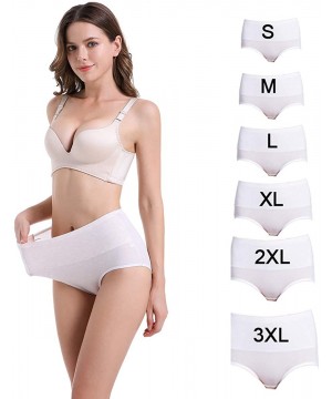 Panties Underwear Women High Waist Briefs Cotton Bamboo Modal Panties C Section - 5 Pack( Cotton Bamboo Modal ) - CY18WQ72GIW