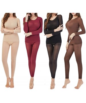 Thermal Underwear Women Sexy Warm Seamless Winter Thermal Underwear Set Warm Clothing Women/Men - Femaleskin - CE193UZ7332