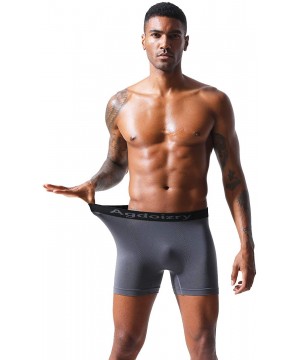 Boxer Briefs Men's 5-Pack Boxer Briefs Ultimate Soft Underwear - Dark Grey - CG196T6AEIW