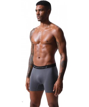 Boxer Briefs Men's 5-Pack Boxer Briefs Ultimate Soft Underwear - Dark Grey - CG196T6AEIW