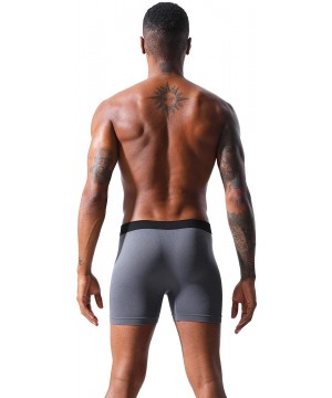 Boxer Briefs Men's 5-Pack Boxer Briefs Ultimate Soft Underwear - Dark Grey - CG196T6AEIW