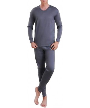 Thermal Underwear Thermal Underwear Winter Fleece Lined Underwear Set Top & Bottom Set - 1 - CA192W24XLI