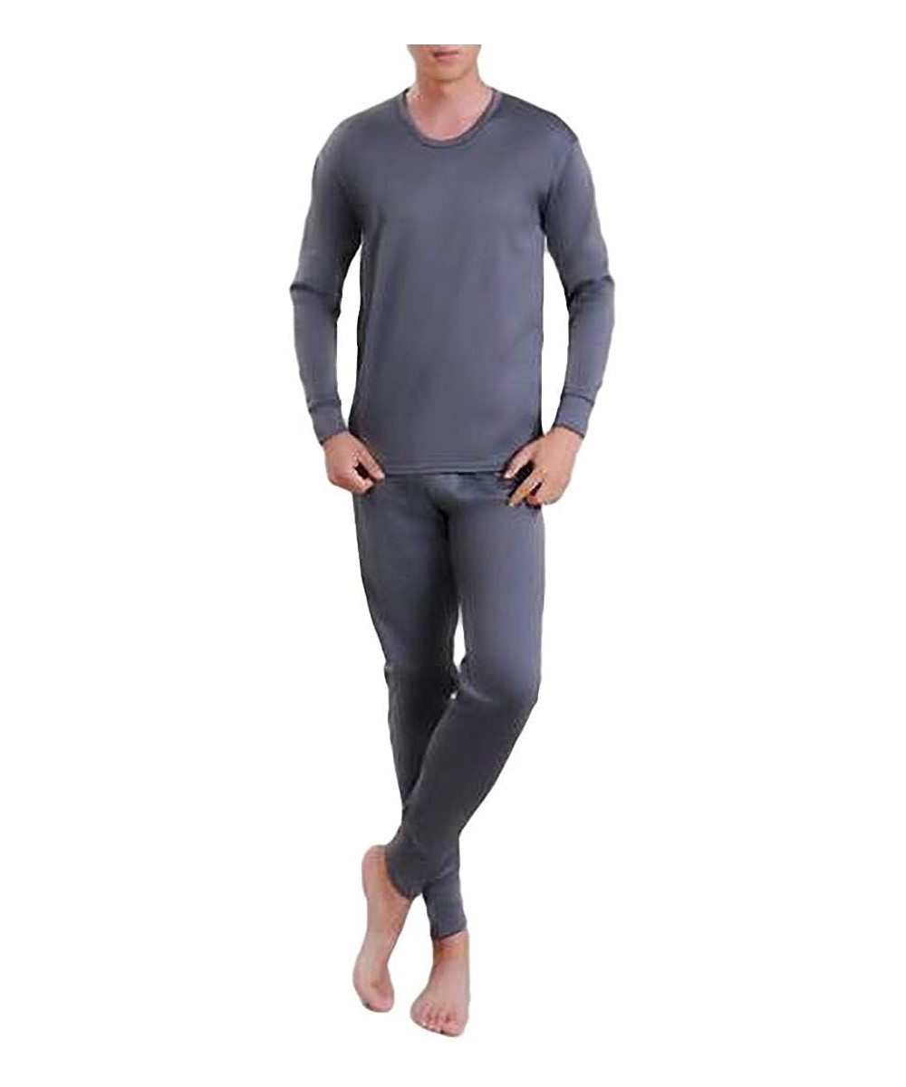 Thermal Underwear Thermal Underwear Winter Fleece Lined Underwear Set Top & Bottom Set - 1 - CA192W24XLI