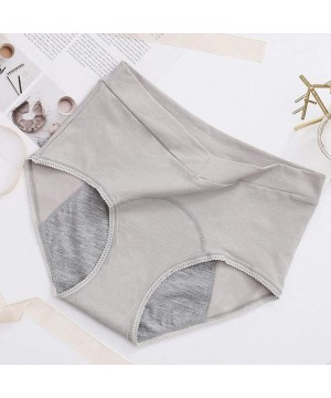 Bustiers & Corsets Leak Proof Menstrual Period Panties Women Underwear Physiological Waist Pants - Gray - CJ19D8K0NXS