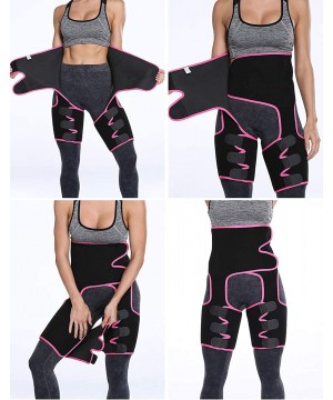 Shapewear Neoprene Sweat 3 in 1 Waist and Thigh Trainer Lose Weight Workout - High WaistBlack&Pink - CT19CIUIYZG