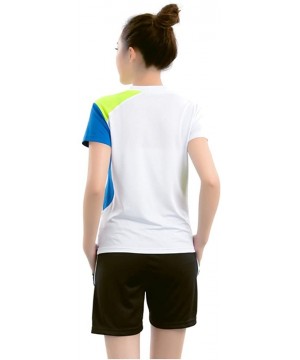 Shapewear Badminton Jerseys Uniforms Table Tennis Clothing Sportswear Set 2 PCS - White-womens - CK18E86GEYY