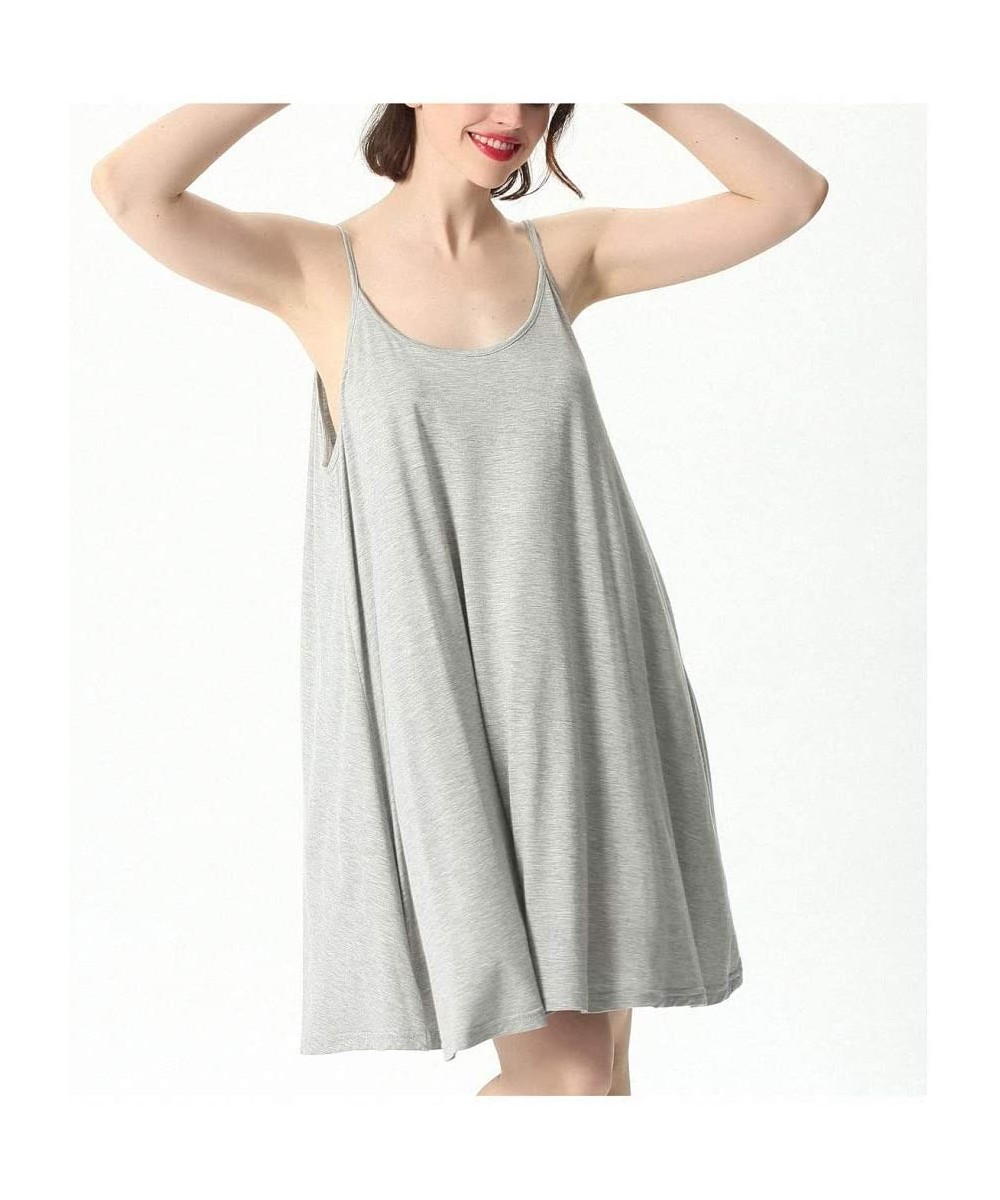 Nightgowns & Sleepshirts Summer Short Nightdress Women Loose Sleepwear Sexy Nightgown Nighty Spaghetti Strap Nightwear Night ...